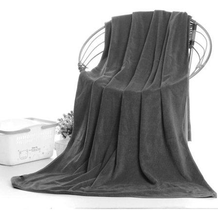 Hemmagjord badhandduk (grå, 180*80cm)