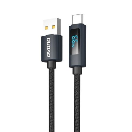 Dudao snabbladdningskabel 66W med LED-display – USB-A till USB-C 1m