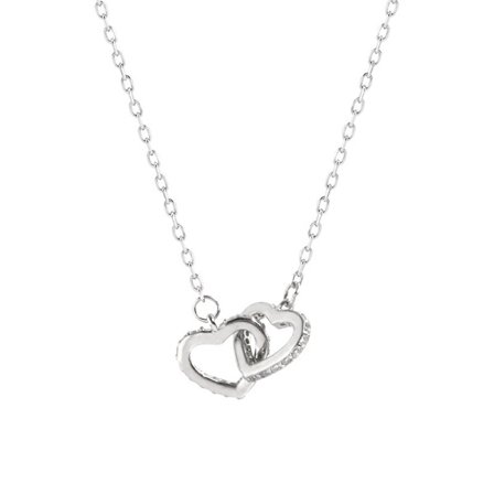 Snabb frakt Kärlek S925 Sterling Silver Damhalsband Silver