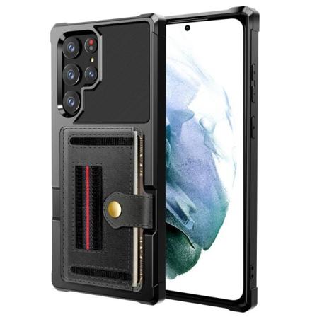 Samsung S23 Ultra Iskunkest v kansi korttipaikalla Solid V2 Black