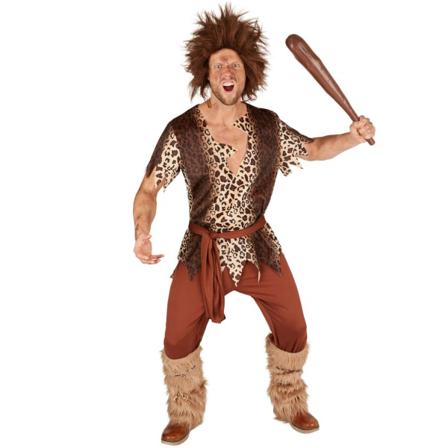 Tectake Maskeraddräkt Stenåldersman Brown Xxl