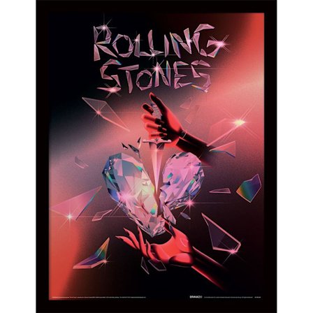 The Rolling Stones Hackney Diamonds Shattered Framed Print 40cm