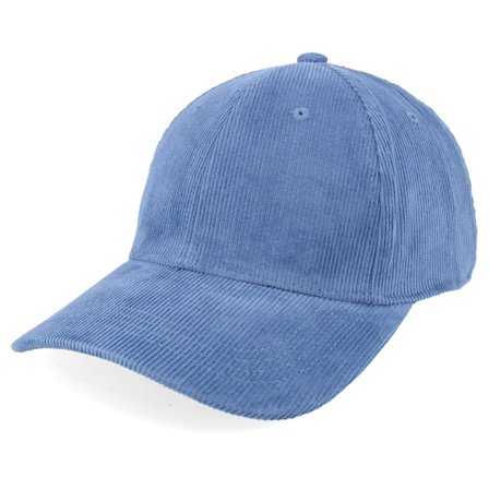 Beechfield - Blau Adjustable Cap - B680 Earthaware Organic Corduroy Slate Blue Adjustable @ Hatstore