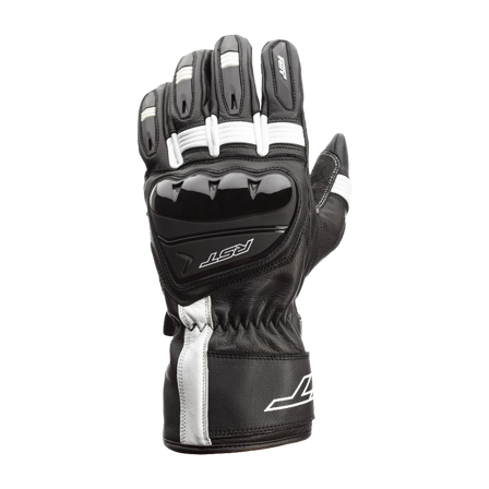 RST Pilot Motorcycle Gloves Black/White L