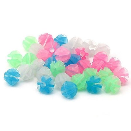 36X Fargerike Plast Sykkelhjul Eikeklemmer Lysende Perler Sykkeldekorasjoner
