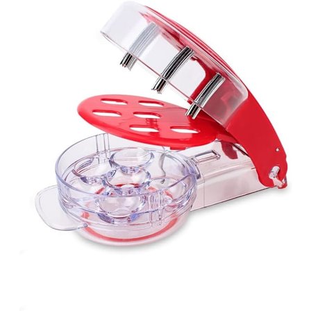 Kirsebærfjerner - Rustfritt stål Multippel Kirsebærstein Fjerner Verktøy med Groper og Saftbeholder Fruktverktøy for å Lage Kirsebær