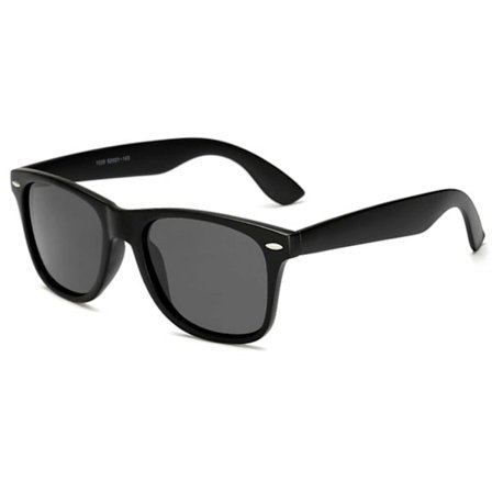 Retro Wayfarer solbriller matte sort