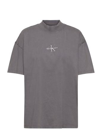 Monogram Washed Boyfriend Tee T-shirts & Tops Short-sleeved Harmaa Calvin Klein Jeans