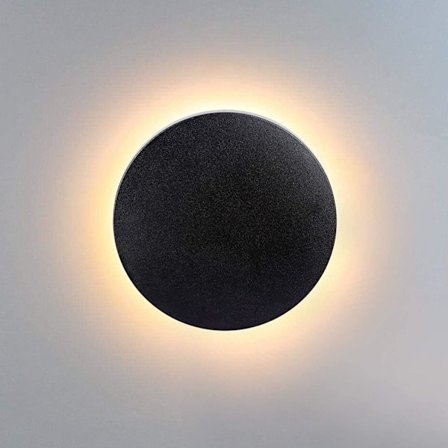 12W LED Modern Utomhus Vägglampa Vattentät IP65 Aluminium Antracit Belysning Dekorativ Ljus för Gård Trädgård Uteplats Varm Vit