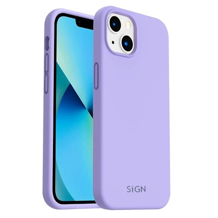 SiGN Liquid Silicone skal till iPhone 14 - Lila