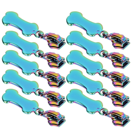 10 st dragkedjor slitstarka långvarig användning underbar design unik design dragkedja huvud