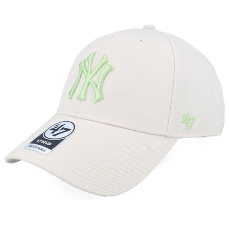 47 Brand - MLB Beige adjustable Cap - New York Yankees MLB 47 Mvp Cap Bone Adjustable @ Hatstore