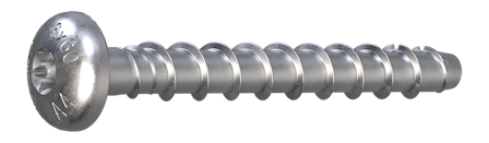 Sormat 9640095886 Betongskruv S-CSA P T30 A4 6x60/15/5 mm, 10-pack, Infästning