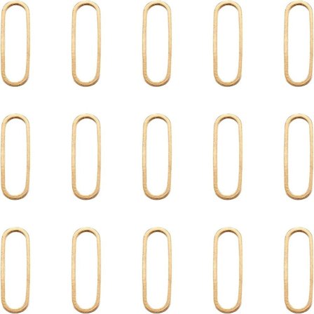 Ovale koblingsringer Messing Ovale koblingsringer Loddede ringer