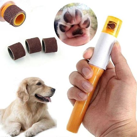 Elektrisk negltrimmer for kjæledyr - Grinder, trimmer, fil og klipp for hunder og katter