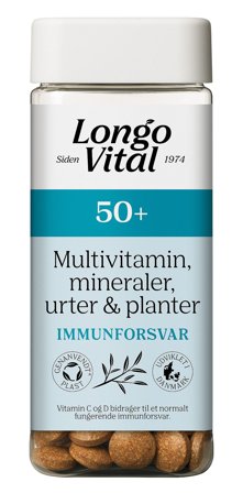 Longo Vital Multivitamin 50+ 180 stk, Helse & Madvarer, Vitaminer, Multivitaminer