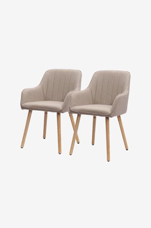Homeroom Collection - Julius 2-pack matstol - Natur - Stolar - Från Homeroom
