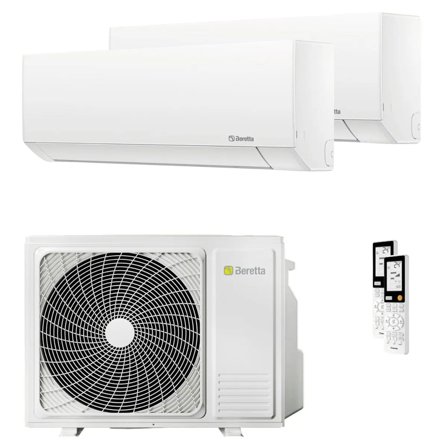 Condizionatore Beretta BREVA E dual split 9000+12000 BTU inverter A++ unità esterna 5 kW