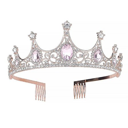 Naisten Kruunu - Vintage Crystal Queen Pääpanta Kammalla