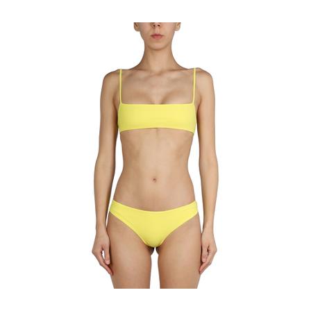 Jil Sander Logo Print Bikini Swimsuit gul, Dam Bikinis, Dam, Storlek: S