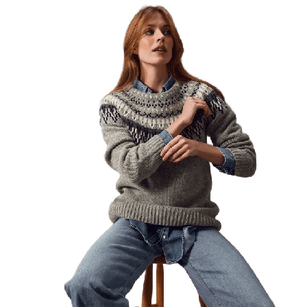 Jumperfabriken Veda Jumper Tröjor Dam Grå S