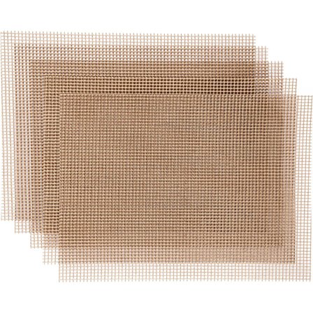 5-pakning grillmatte for grill, 40x30 cm rektangulær grillmatte