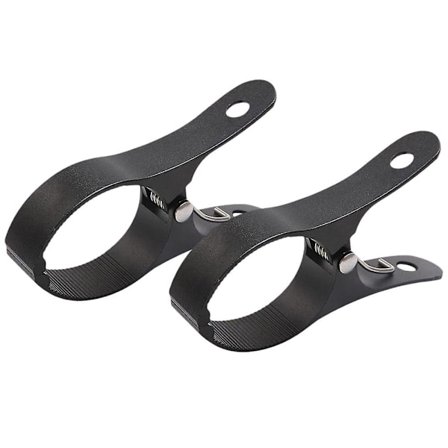 2 stk. Vindtætte Dyneclips i Aluminium, Tøj Tørreklemmer, Strandhåndklæde Klemmer