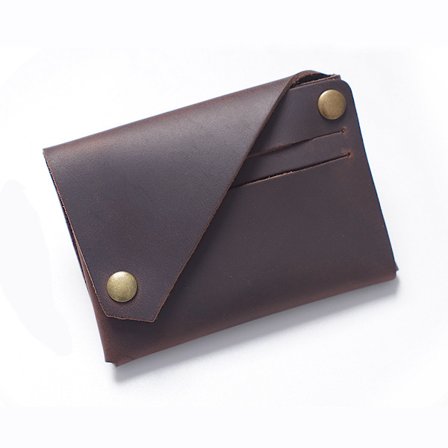 Crazy Horse Läder Minimalistisk Äkta Läder Plånbok/Korthållare