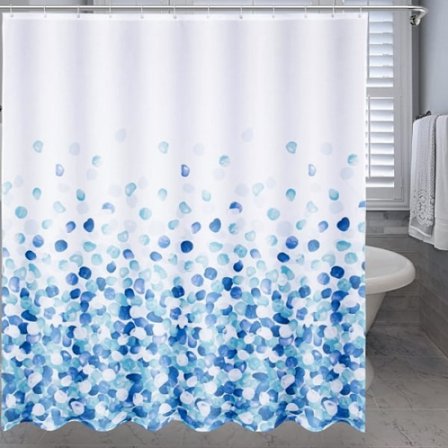 Duschdraperi i polyester, 120 x 180 cm, vattentålig