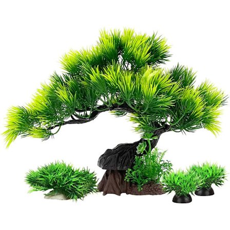 Dekorative Akvariumsplanter Medium eller Stor Størrelse Plast Goldf DXGHC