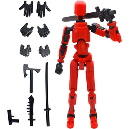 T13 Actionfigur, Titan 13 Actionfigur, Robot Actionfigur, 3D-printet Action[HK]
