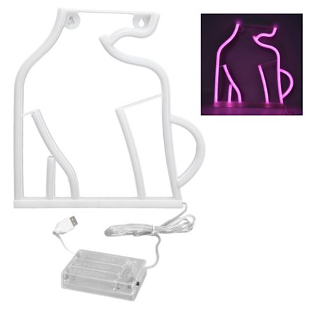 Neon Lys Dobbelt Strømforsyning LED Lyskilde Ophængsdesign Energibesparende Kvinde Neon SkiltPink