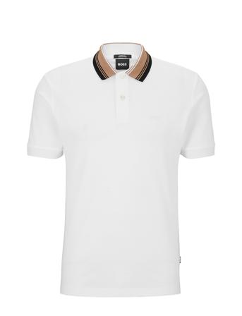 Phillipson 118 Polos Short-sleeved Hvit BOSS*Betinget Tilbud