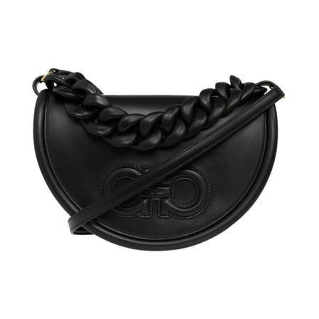 Salvatore Ferragamo, Aura shoulder bag Zwart, Dames, Maat:ONE Size,leer