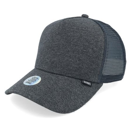 Djinns - Grå trucker Keps - Cutsew Heather Charcoal Grey Adjustable @ Hatstore