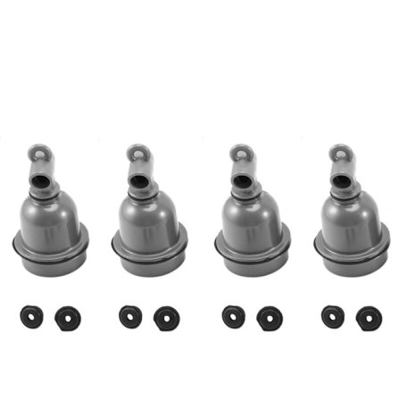 4 st Vattentäta Aluminiumlamphållare E27 Sockel Passar för Infraröd Värmelampa