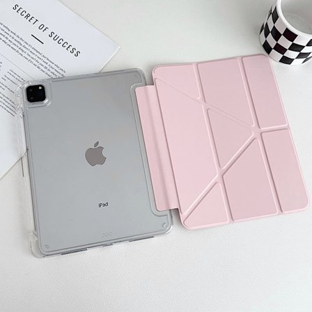 Stilrent fodral för iPad mini 6/mini 7 ockra härdat glas vikbart magnetiskt