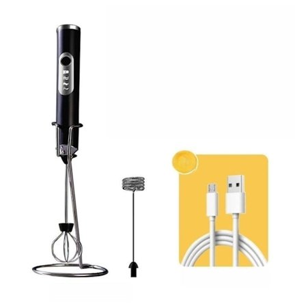 Mælkeskummer Drikkemixer SORT