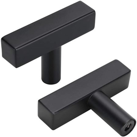 10-pack 12 * 12 * 50 handtag för fåfänga, köksknoppar, svarta