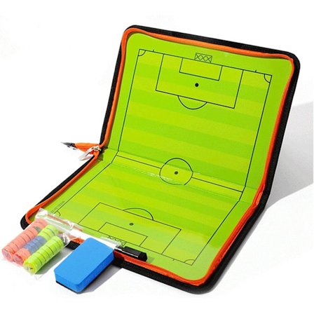 Magnetisk fodboldtræner taktisk tavle, bærbar fodbold taktik notesblok fodbold træner clipboard med glat overflade