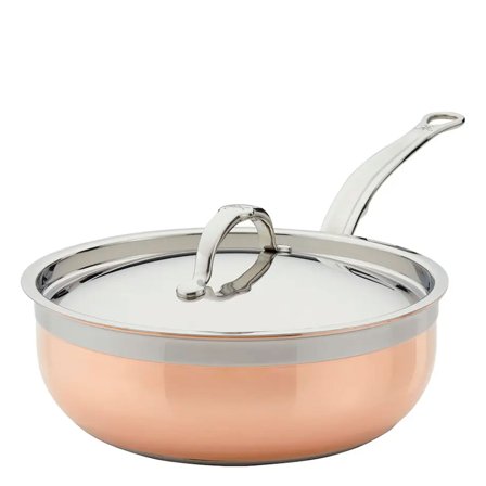 Hestan Copperbond sautépanne med lokk Ø24 cm