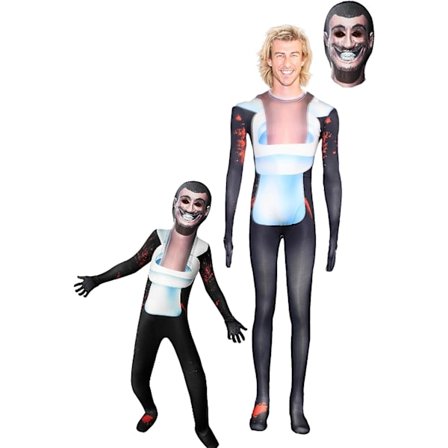 Skibidi Toilet Cameraman TV Mand Kostume Til Børn