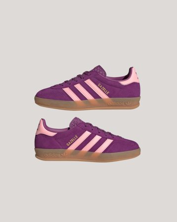 Adidas Originals GAZELLE INDOOR J Lilla Sneakers Jente - Kids Brand Store