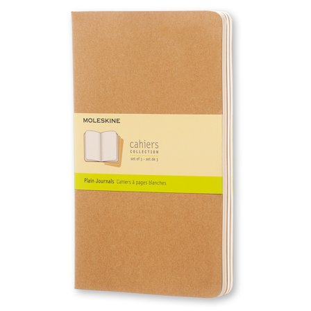 Moleskine Cahier Large Notebook Kraft Plain