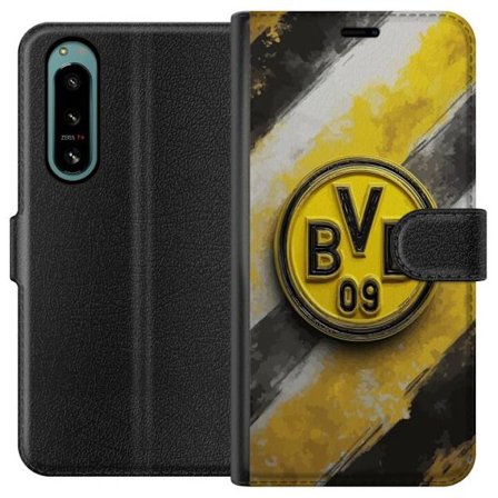 Kompatibelt Lommeboketui til Sony Sony Xperia 5 IV Fargerikt abstrakt puslemønster som symboliserer fellesskap, mangfold og kreativitet i moderne kun