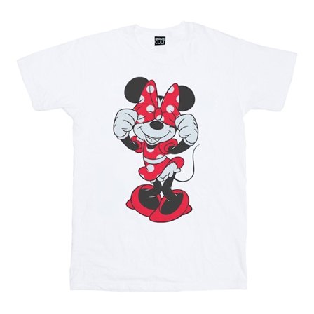 Disney Girls Minnie Mouse Bow Eyes Bomull T-shirt 3-4 år Vit