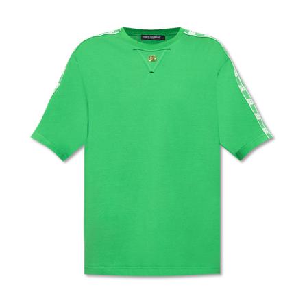 Dolce & Gabbana T-shirt with logo Grøn, Herre T-shirts