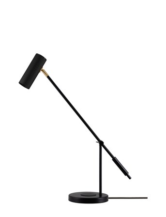 Globen Lighting Table Lamp Hubble Read With Wireless Charging Black - Black - H63.5CM