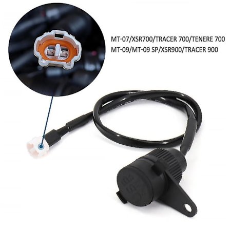 Ny til Yamaha Mt09 2017-2023 Mt07 Alle År Motorcykel Dobbelt Usb Stik Hurtig Opladning Telefon Ipad Opladning Elektronik Tilbehør