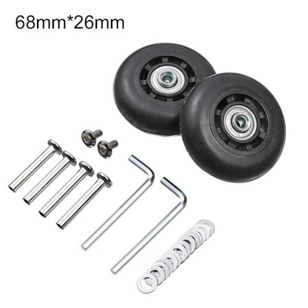 2 stk Udskift hjul Rejsebagage hjul 68MM*26MM